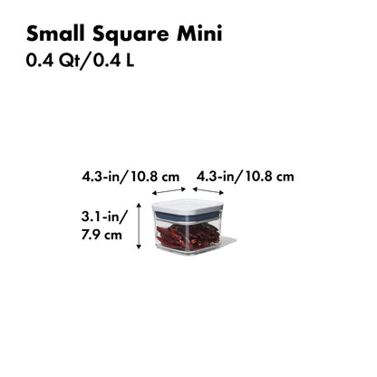 OXO POP SMALL SQUARE MINI 0.4QT