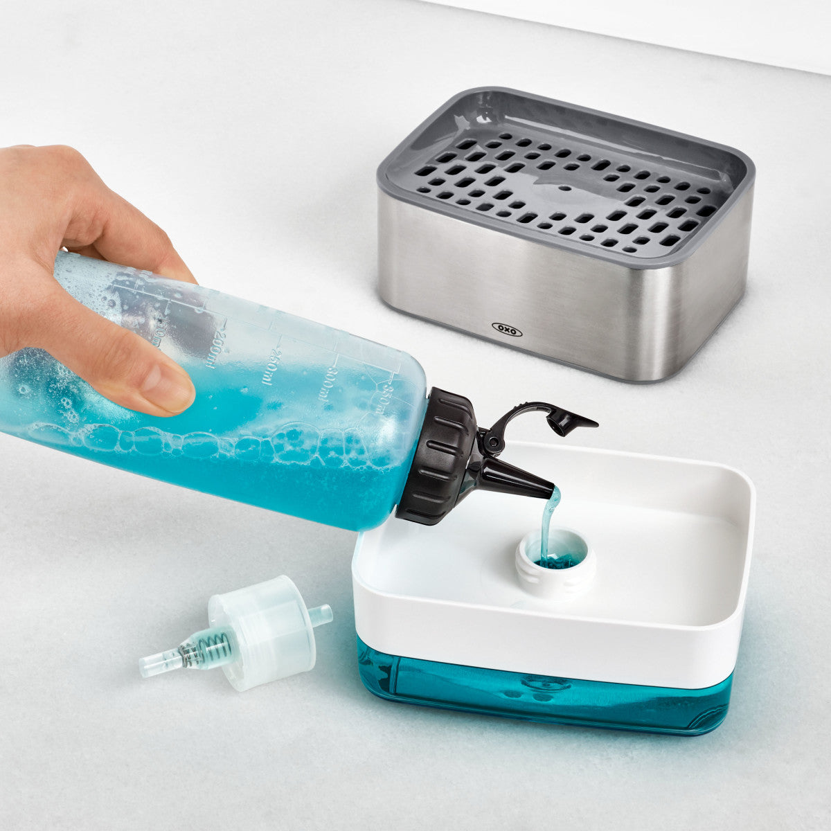 OXO SOAP DISP SPONGE HOLDER
