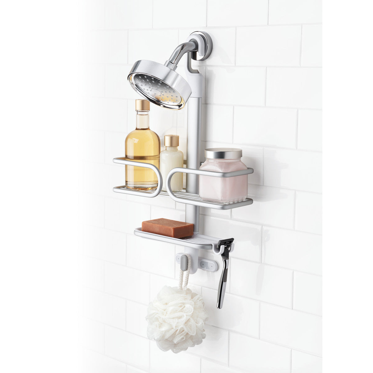 OXO 2-TIER ALUMINUM SHOWER CADDY
