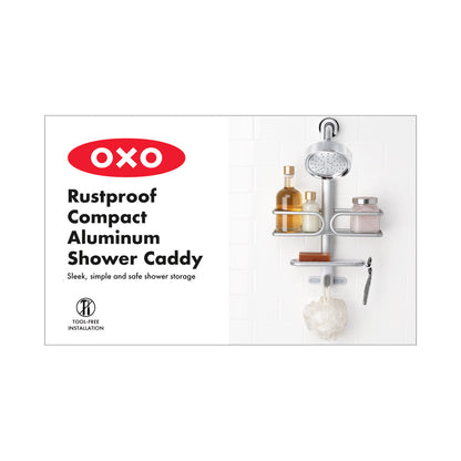 OXO 2-TIER ALUMINUM SHOWER CADDY