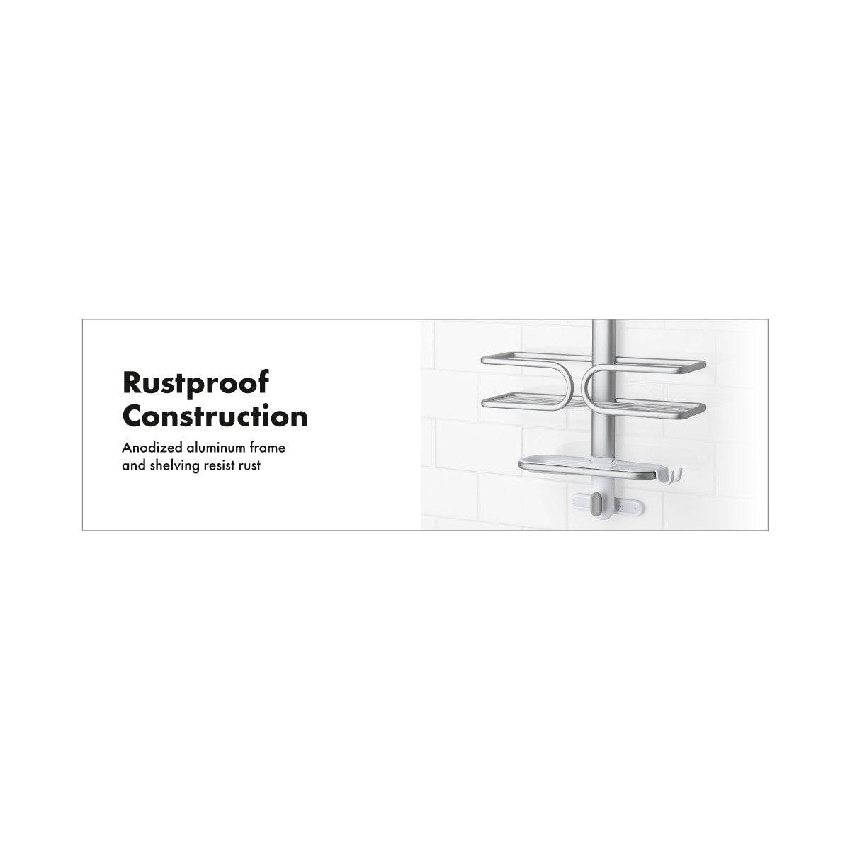 OXO 2-TIER ALUMINUM SHOWER CADDY