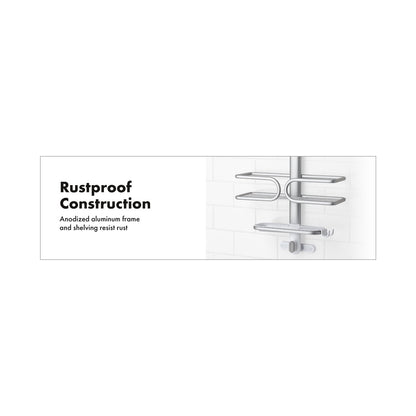 OXO 2-TIER ALUMINUM SHOWER CADDY