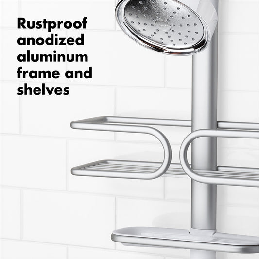 OXO 2-TIER ALUMINUM SHOWER CADDY