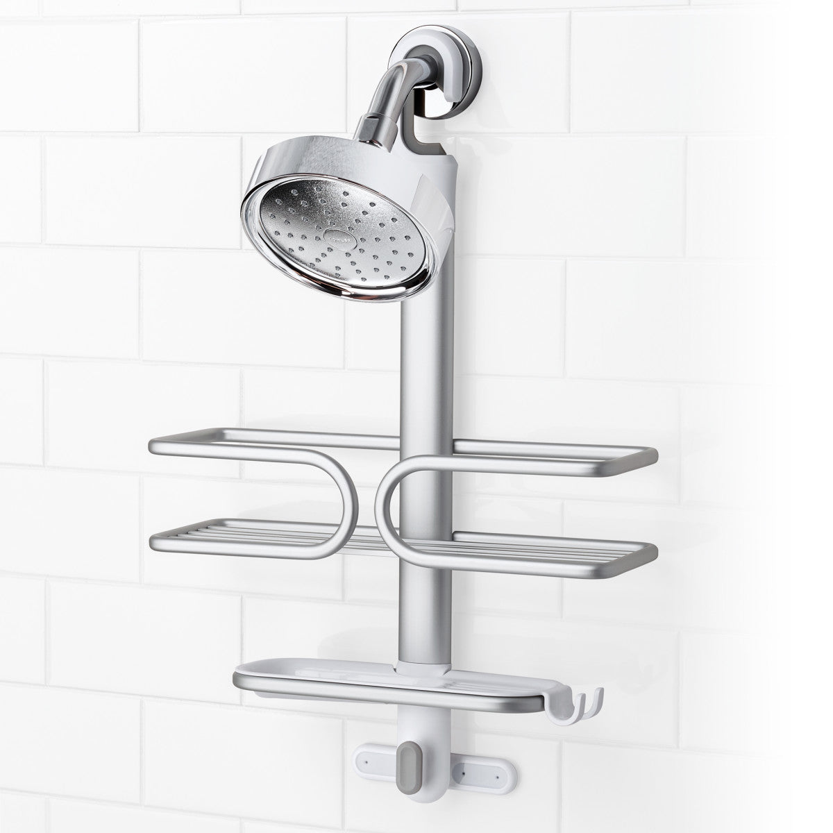 OXO 2-TIER ALUMINUM SHOWER CADDY
