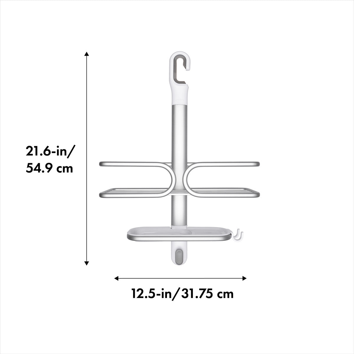 OXO 2-TIER ALUMINUM SHOWER CADDY