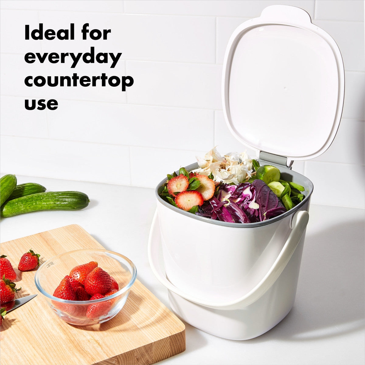 OXO GG COMPOST BIN WHITE