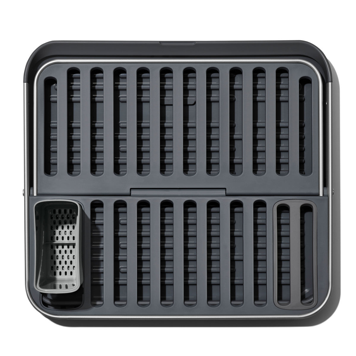 OXO ALUMINUM FOLD FLAT DISH RACK