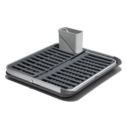OXO ALUMINUM FOLD FLAT DISH RACK