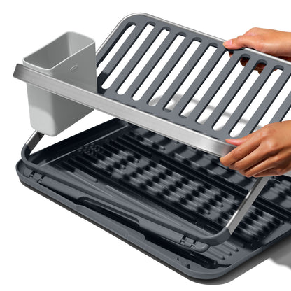 OXO ALUMINUM FOLD FLAT DISH RACK