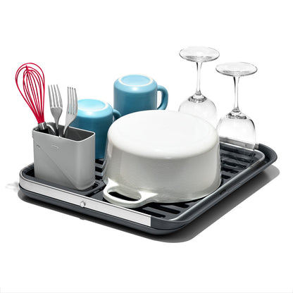 OXO ALUMINUM FOLD FLAT DISH RACK
