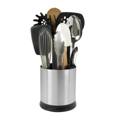 S/S ROTATING UTENSIL HOLDER