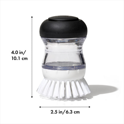 SOAP DISPENSING PALM BRUSH